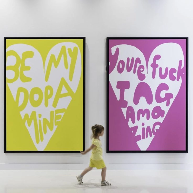 Robbie Williams exhibition at Moco Museum Barcelona.